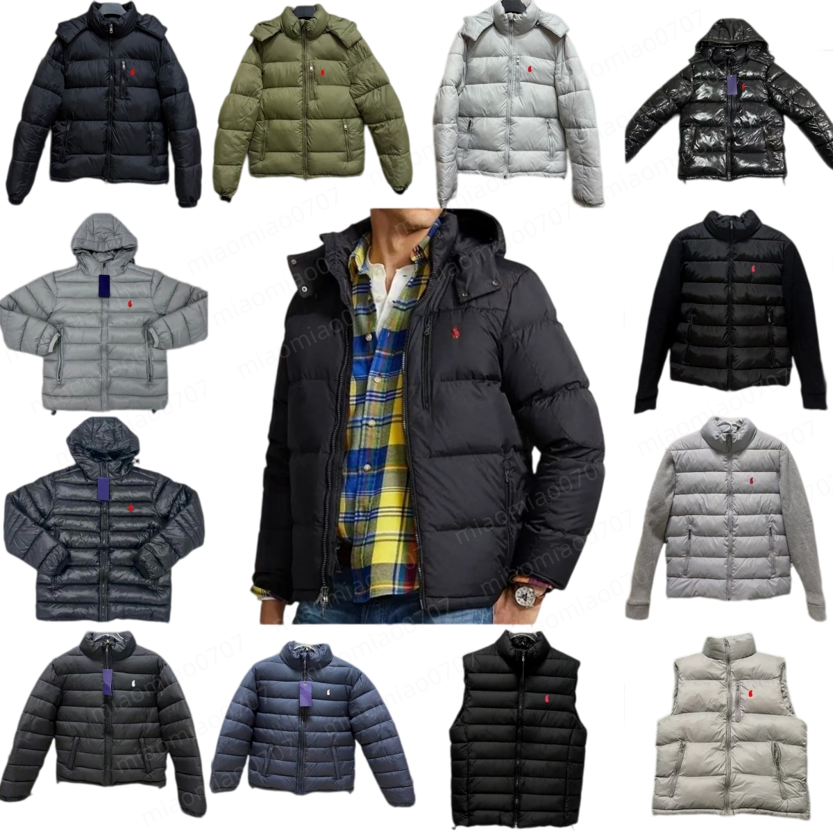 Polos designer puffer jacket men Mens Jacket Embroidery Letters Down puffer jacket women Coats Thickening autumn awinter keep warm womens coat Cotto