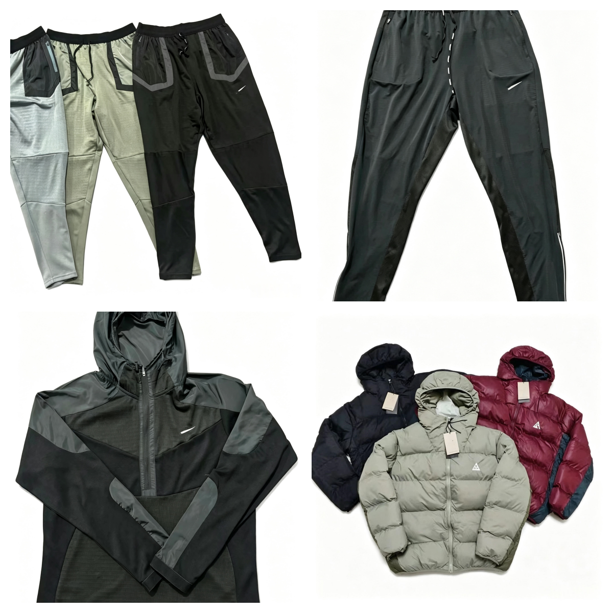 2026 high-quality new men's hoodie series jacket professional off-road running pants sports elastic sports pants men's gym elastic tight p