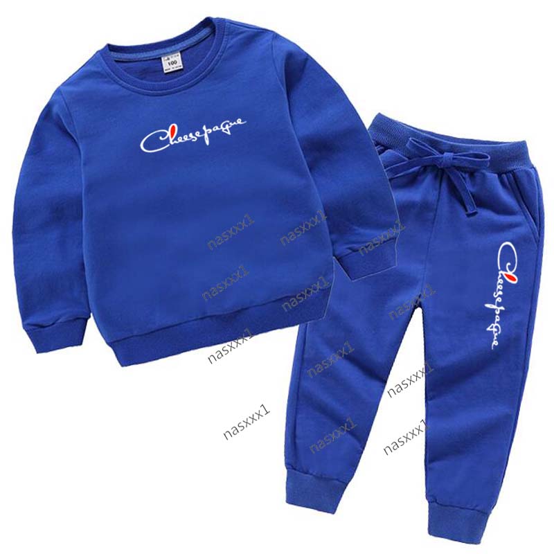 Filles garçons Sport pull pantalon long deux pièces ensemble lettre imprimer enfants sweats à capuche ensembles printemps enfants décontracté mar