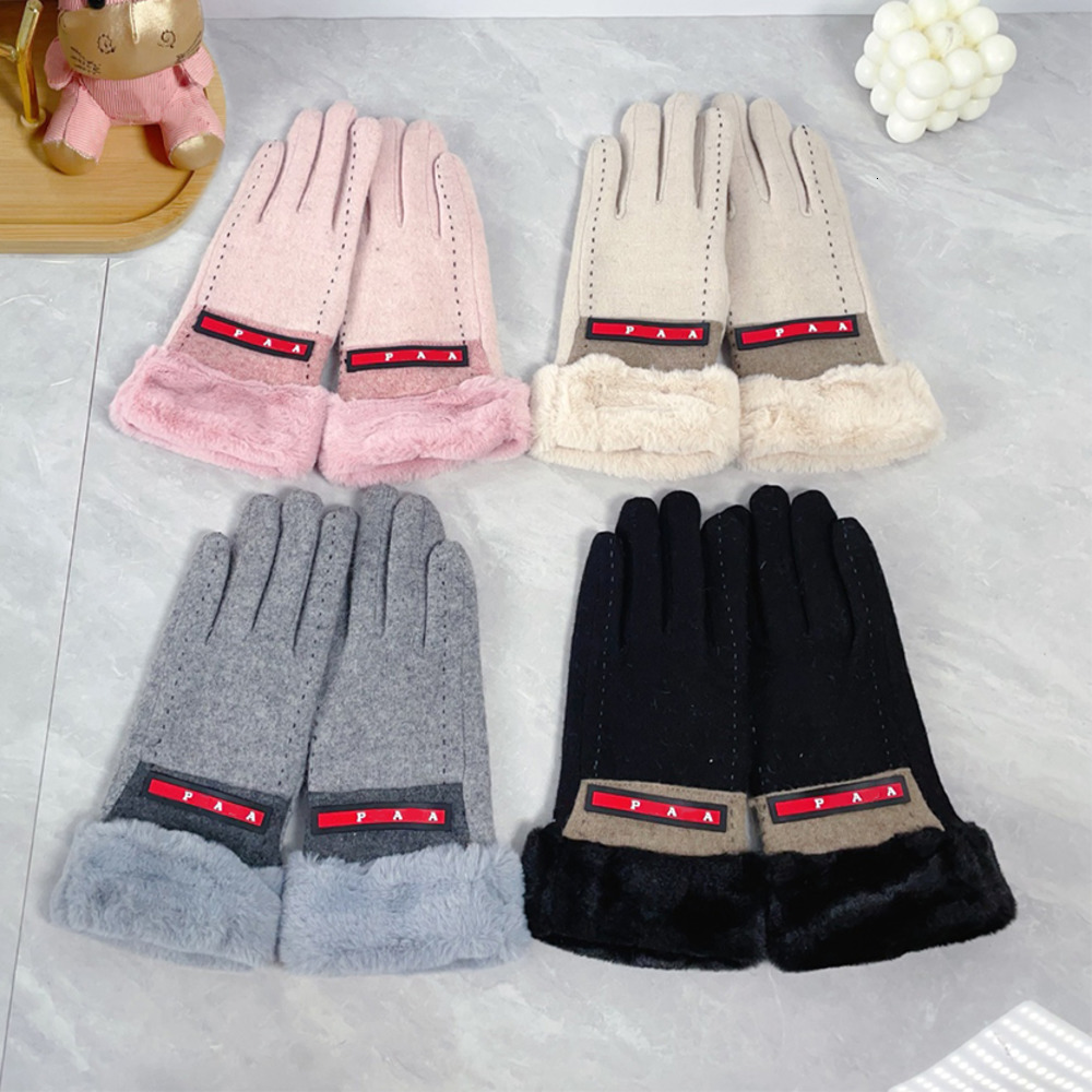 Five Fingers Gloves Five Fingers Gloves Five Fingers Gloves Designer Men Autumns Gloves Warm Luxury Winter Fashoin Womens thickening