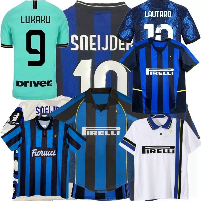 Maillots de football rétro 2009 2010 2011 12 19 20 21 91 92 93 94 95 96 97 98 99 00 01 02 03 04 05 06 07 08 09 10 Ronaldo Figo ADRIANO Stankovic