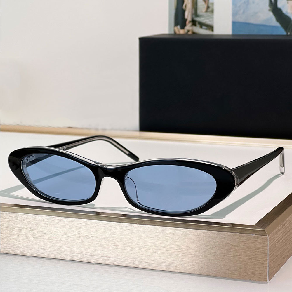 New Womens Cat Eye Sunglasses luxury designer sunglasses CH3025 black acetate frame y2k fashion brand optical eyeglasses both sides inlay metal logo