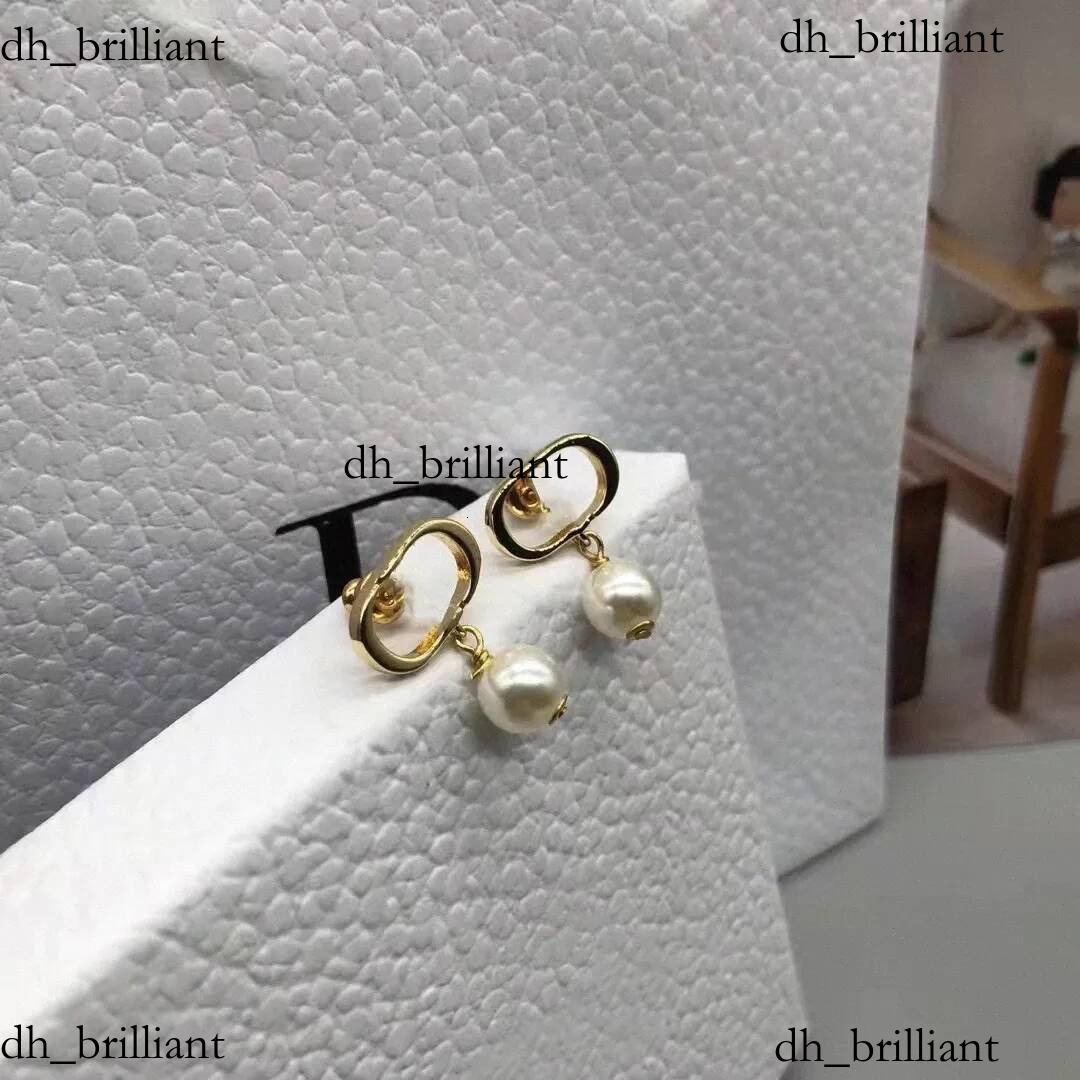 Luxury Pearl Earrings stud earrings for lady designer earring jewelry women 18k gold Valentine's Day Gift engagement 47XA Hot