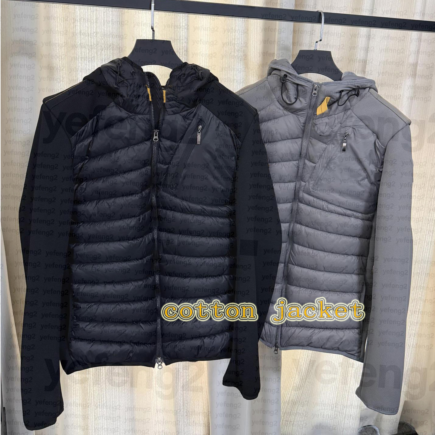 Veste pour hommes style parachute pull à capuche veste épaisse rembourrée hiver chaud vêtements d'extérieur décontractés