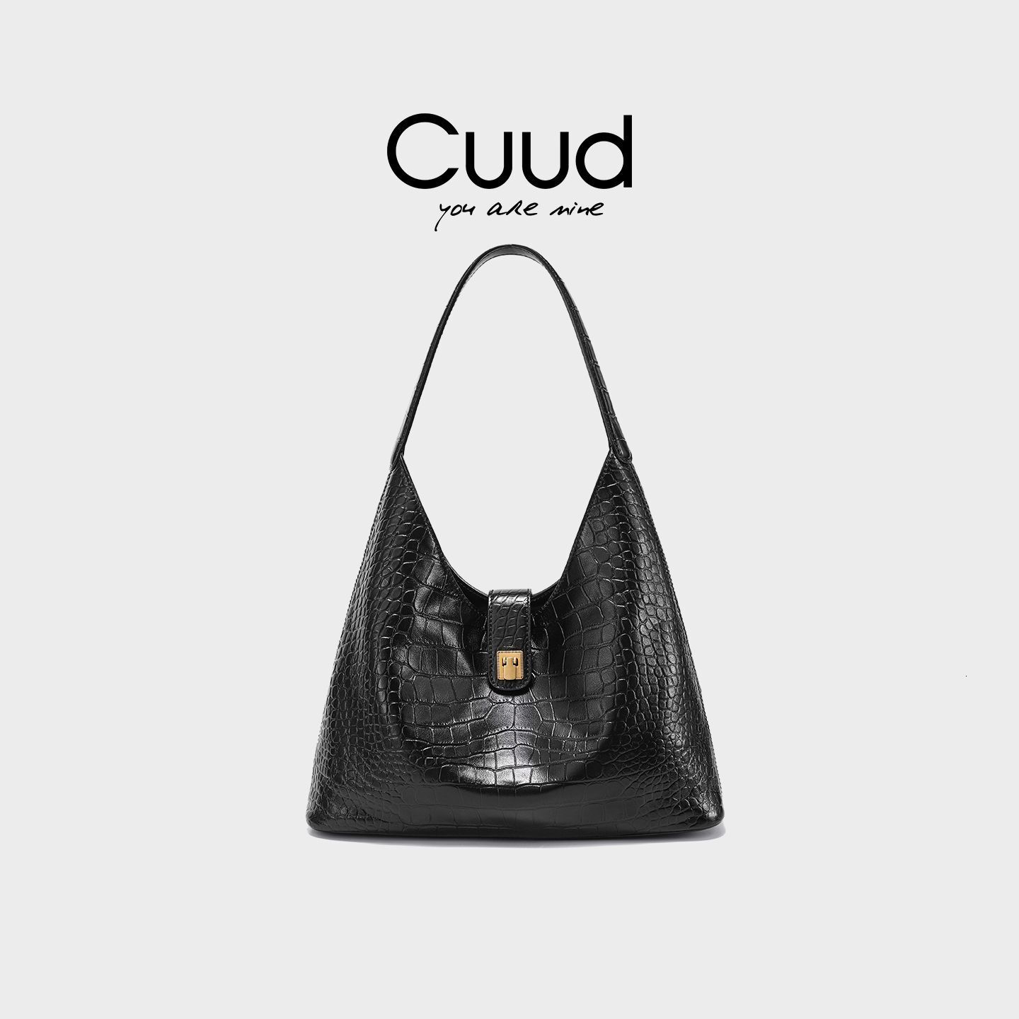 Sac de créateur Vintage de luxe Cuud Design de Niche nouveau fourre-tout élégant à bandoulière pour les déplacements en cuir véritable polyvalent