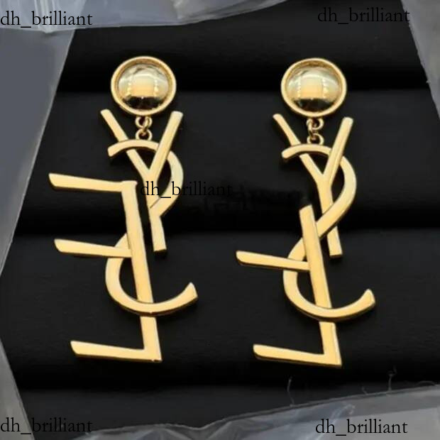 18K Gold Letter tassel Women earrings Fashion Ear Studs set Charm Womans Earrings Brands Jewelry bride Earring for elegant YSLady designer studs Hot