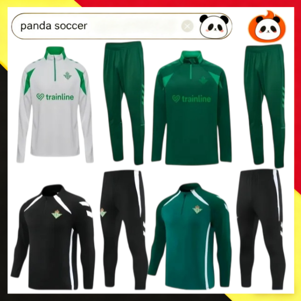 2026 2027 survêtement betis réel long ANTONY 25 26 27 chemise d'entraînement kit de costume à manches longues uniforme chandal sweat-shirt adulte