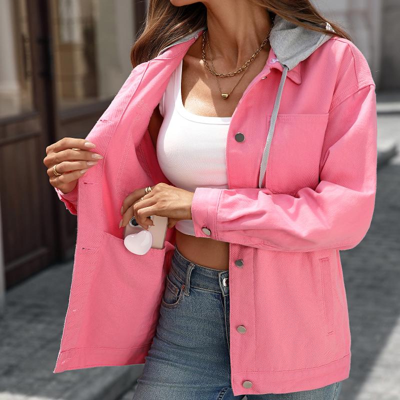 Veste en jean délavé Vintage de styliste, coupe ample, Streetwear, manches longues, col à revers, vêtements d'extérieur décontractés, haut pour f