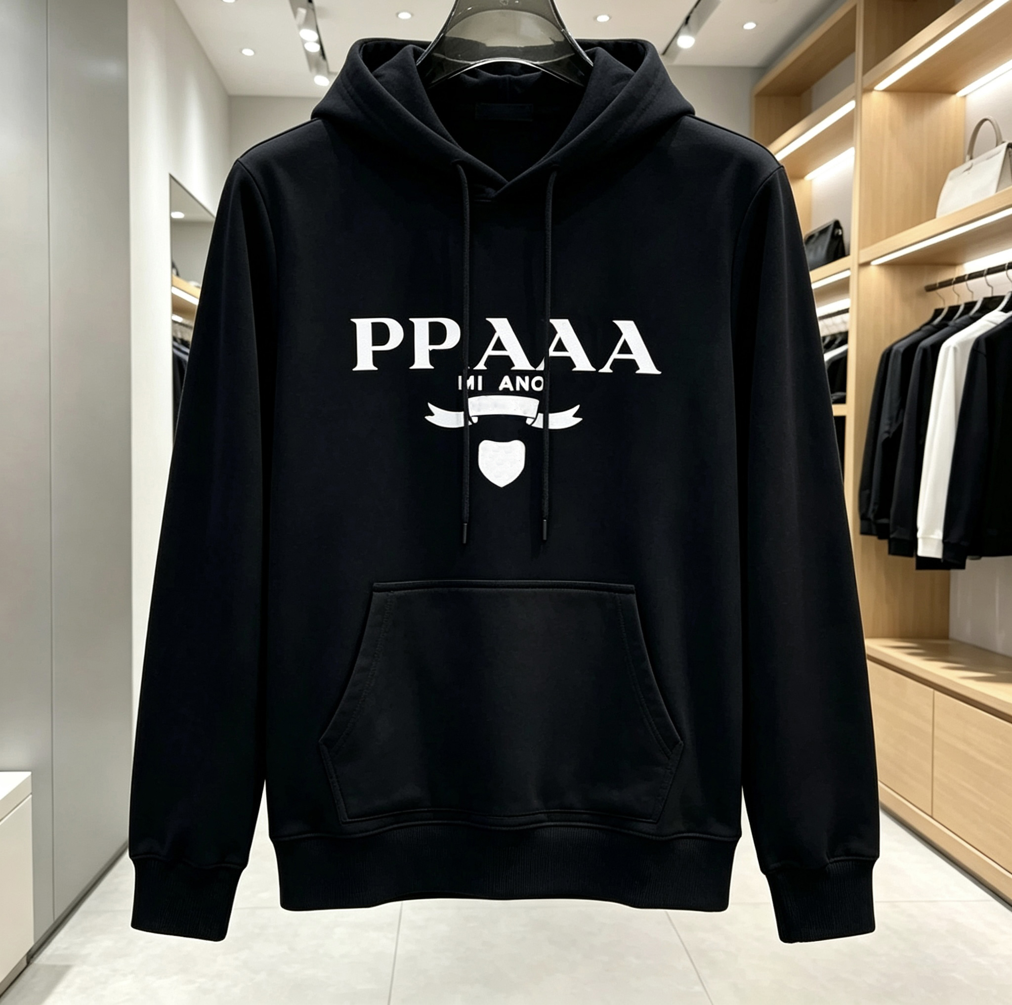 Men's designer hooded sweatshirt men's fashionable sweater women's long sleeved round neck sports pullover sweatshirt printed hooded