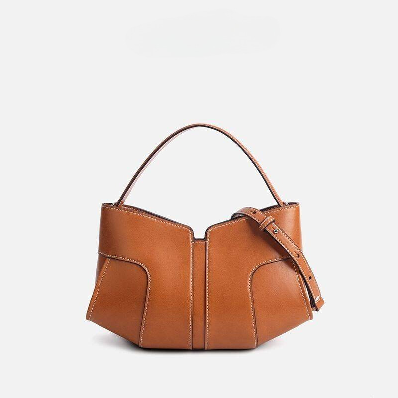Luxury Vintage Designer Bag Light Luxury Genuine Leather Retro Handbag Dumpling Winter New Fashion Versatile Shoulder Crossbody SENYY