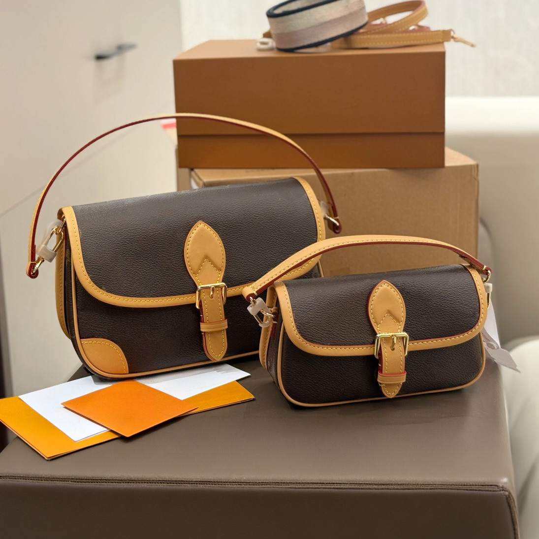 Luxy Designer Sacs à bandoulière pour femme Sac à main à bandoulière Vintage Sac messager à rabat avec boucle dorée Petit grand sac à main textur