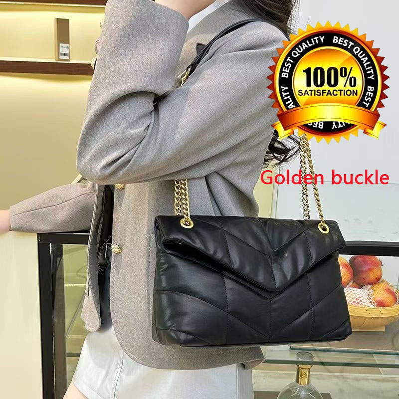 Loulou Classic Vanity Women Handbag luxury Designer Quilted Chain Shoulder Crossbody Purse Soft PU Leather Daily Party Ladies Bag