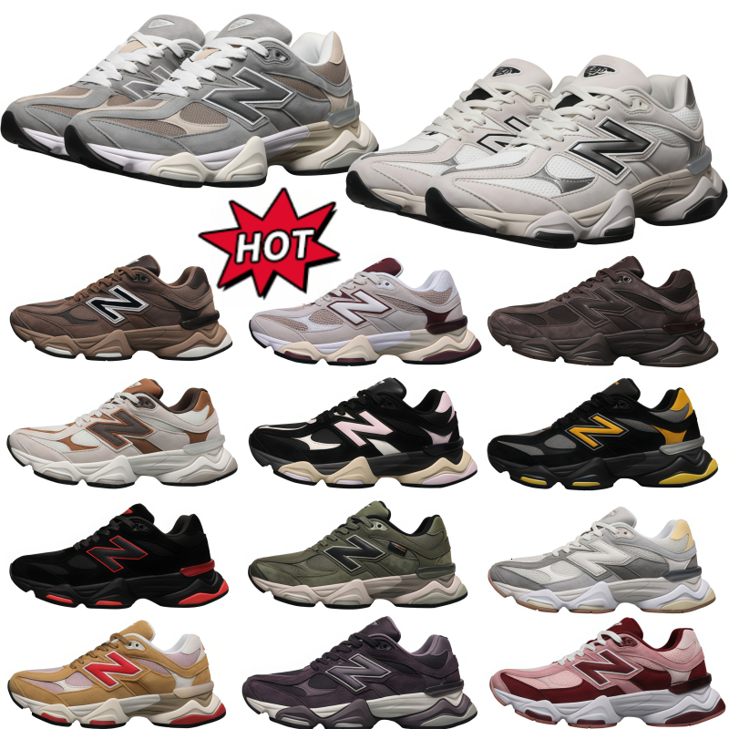 Designer Shoes 9060 Unisex Chunky Retro Sneakers Multi Color Suede Mesh Thick Sole Y2K Platform Street Men Women Running Trainers Shoes Sneakers