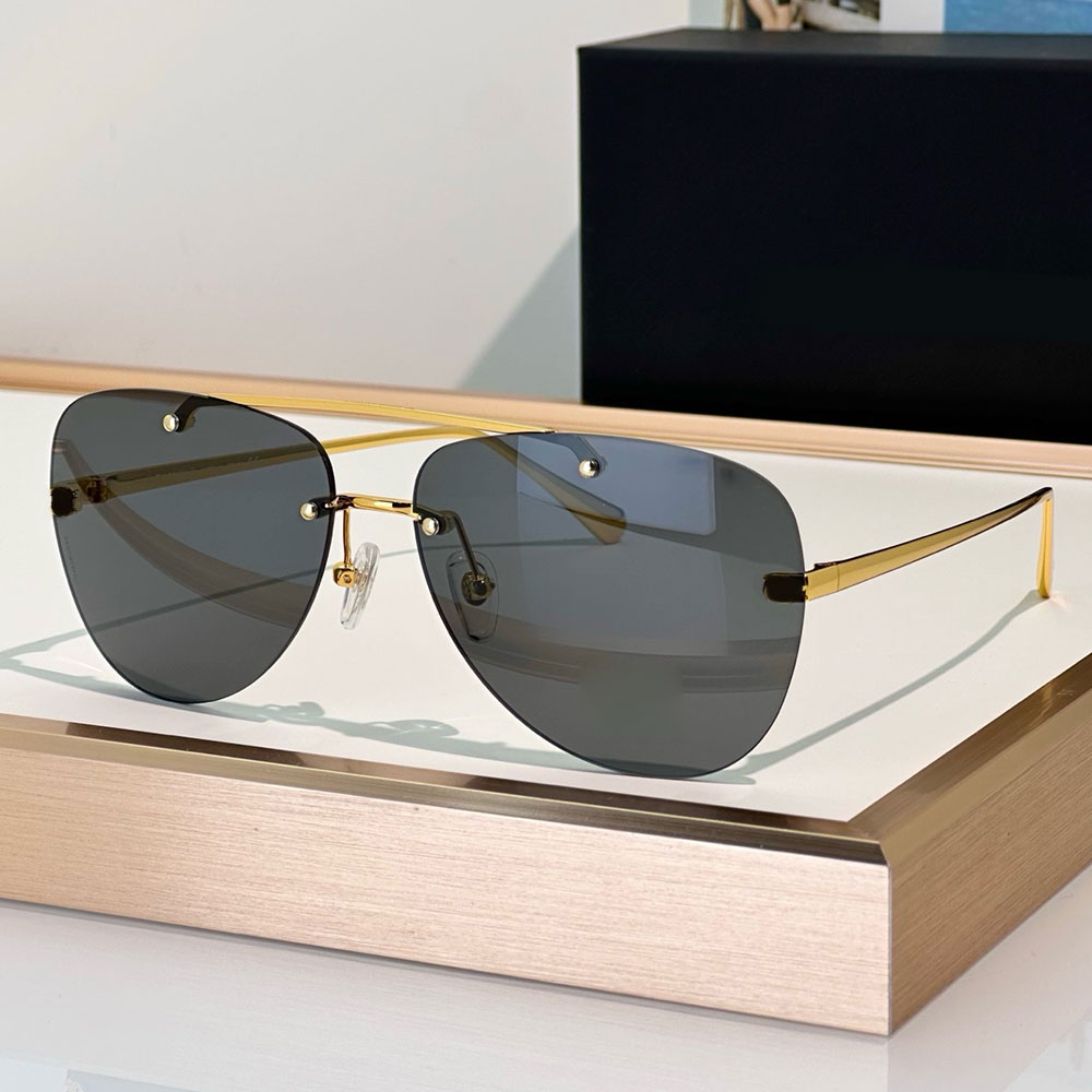 Brand Womens Pilot Sunglasses Designer Frameless Oval Sunglasses 4285T fall winter 25 collection fashion neutral glasses UVA and UVB Protection with