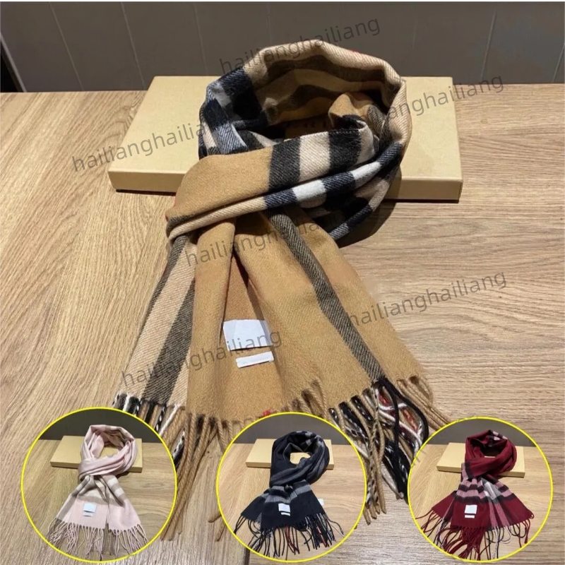 2026 Classic Plaid Women Man Designer Scarf 100% Cashmere Scarves For Winter Warm Womens and mens Long Wraps Wool Fashion Designer Jacquard Cash