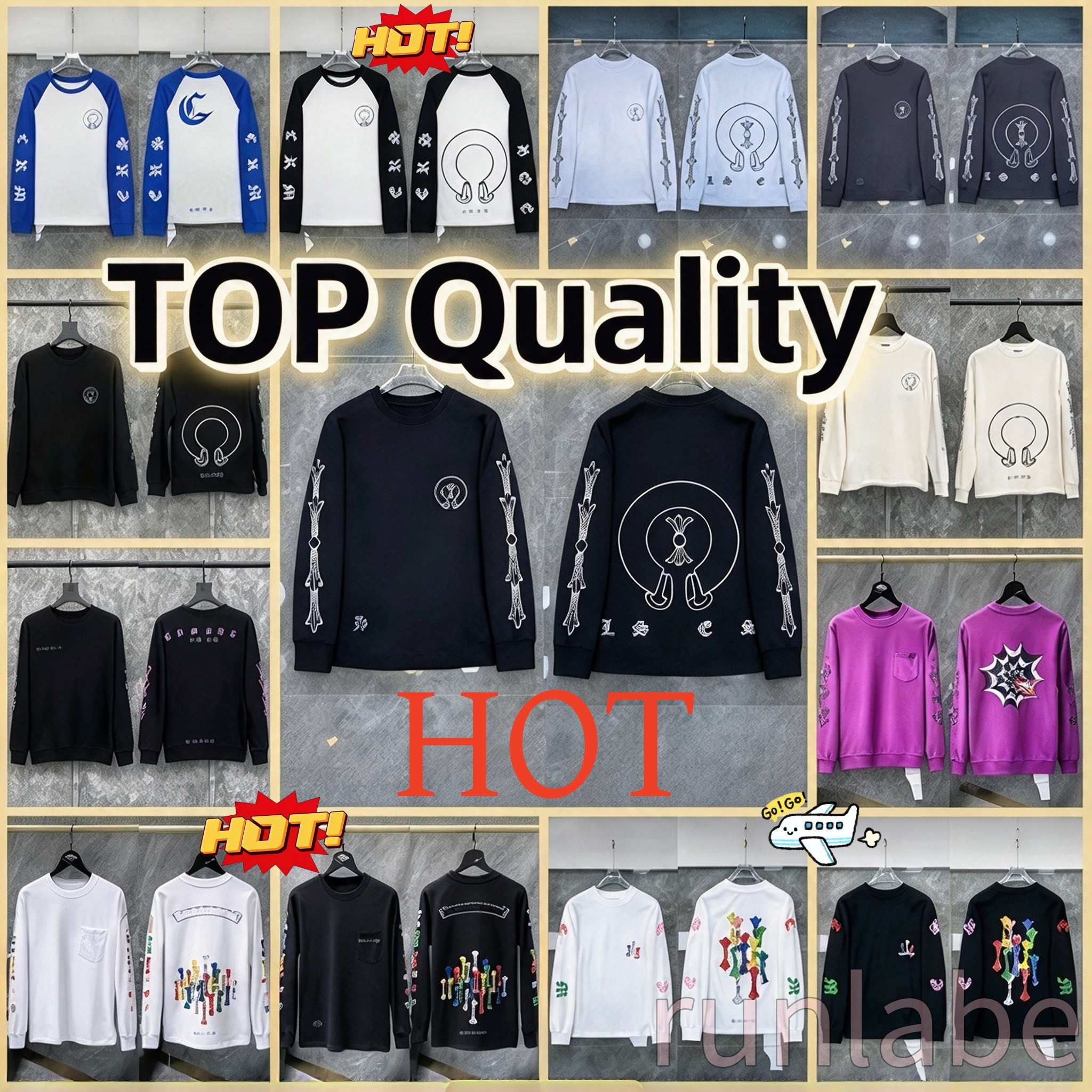 Chrome T Shirt High Quality Shirts Designer Shirts Longsleeve Graphic Tee Mens Clothes Hoodie tshirts for men Hoodies tshirt long sleeve tshirts