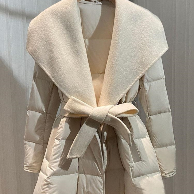 Plus-size 2025 new loose-fitting puffer jacket for women cotton coat double-sided wool patchwork cotton-padded coat 240823