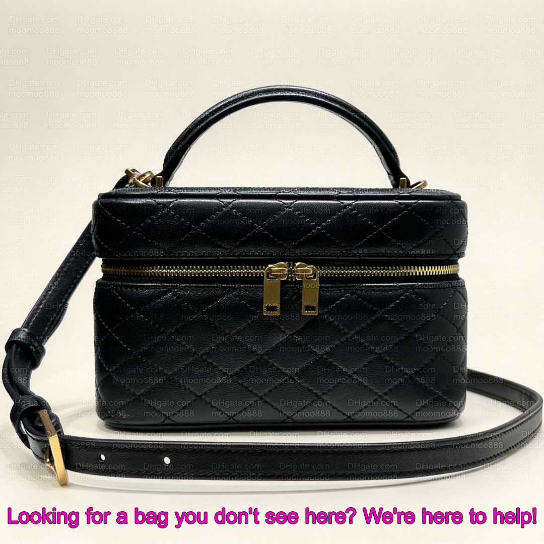 12A All-New Mirror Quality Designer Gaby Mini Cosmetic Bag Lambskin Leather Handbags for Women Luxury Shoulder Bag Black Crossbody Purse with Box 76