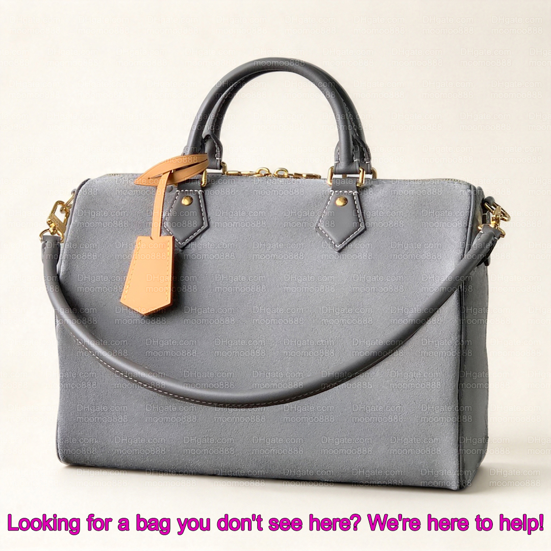 12A All-New Mirror Quality Designer Embossed Bag Luxury Soft 30 Handbags for Women Suede Leather Shoulder Bag Trianon Gray Crossbody Purse with Box