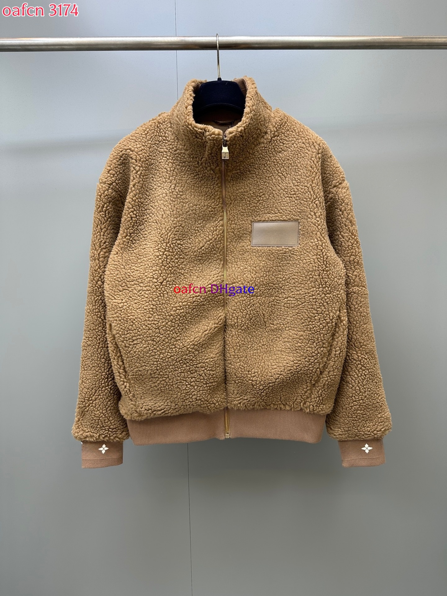 Men's Designer Jackets High Street Fleece Jacket Women Outdoor Knitted Stand-Up Collar Fashion Sports Zip up Hoody luxury pulover man