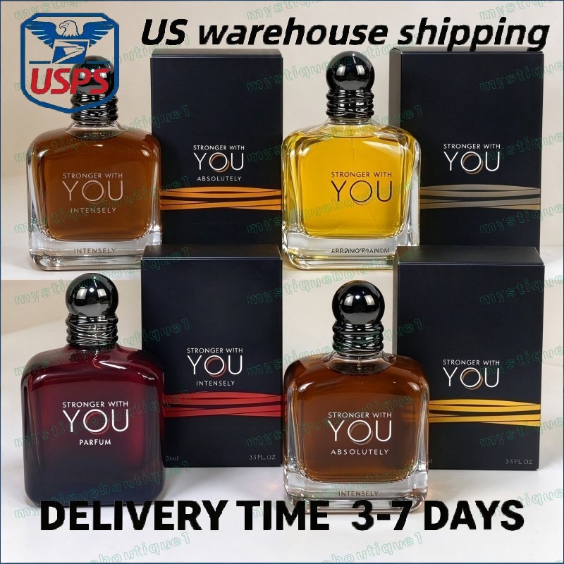 Men Perfume Fragrance Stronger with You Intensely Tobacco Eau De Parfum Absolutely Man Cologne Spray Body Mist Fast Ship High Quality 100ml EDP 3.3O