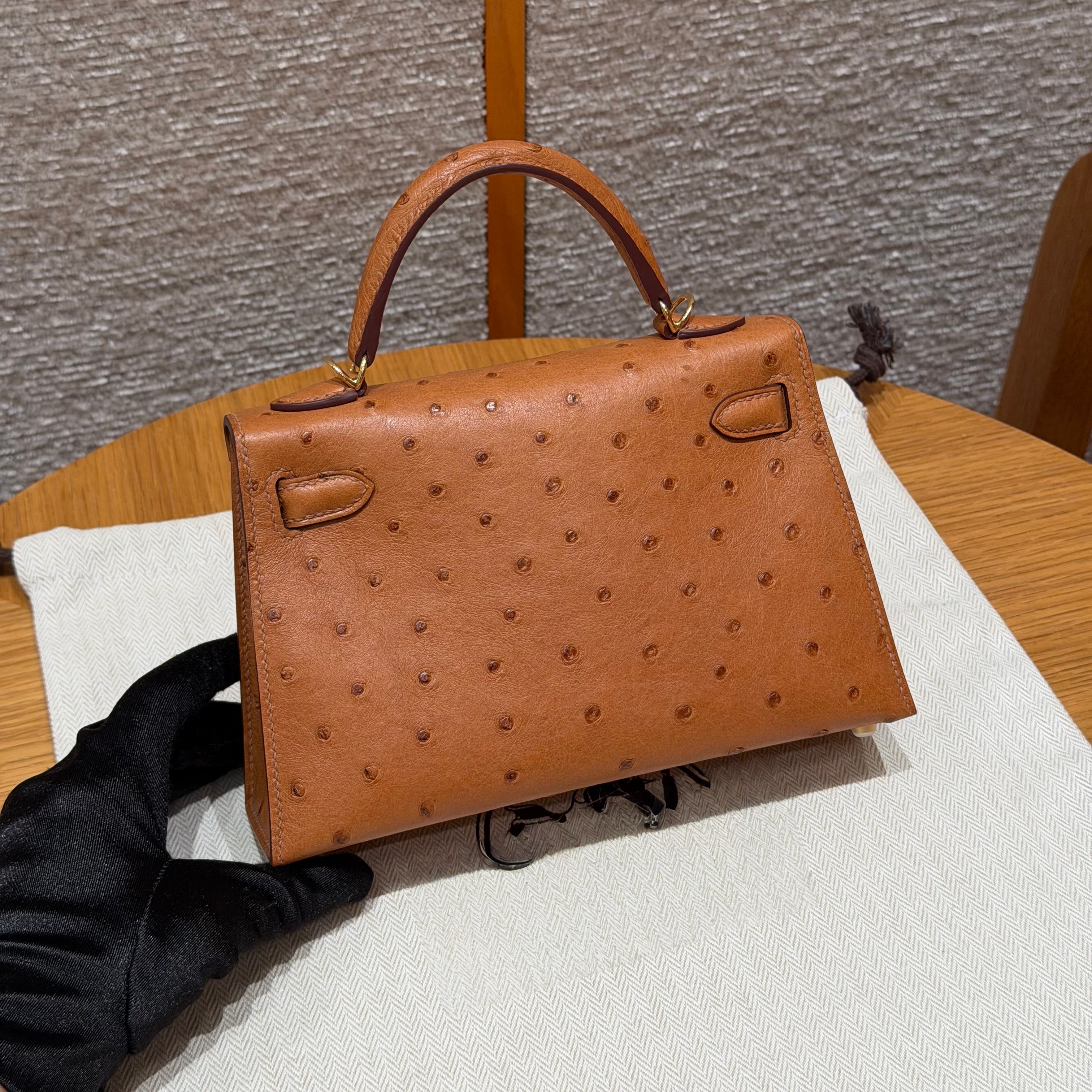 12A designer bag designer tote bag Ostrich Genuine leather bag 19cm bag designer women bag shoulder bag high quality luxury bag womens bag Fashion B