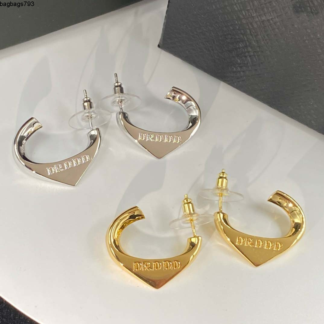 Stud New designer earrings 925 silver needle 18K gold copper classic triangle earrings Fashion jewelry Valentine's Day Christmas high quality g