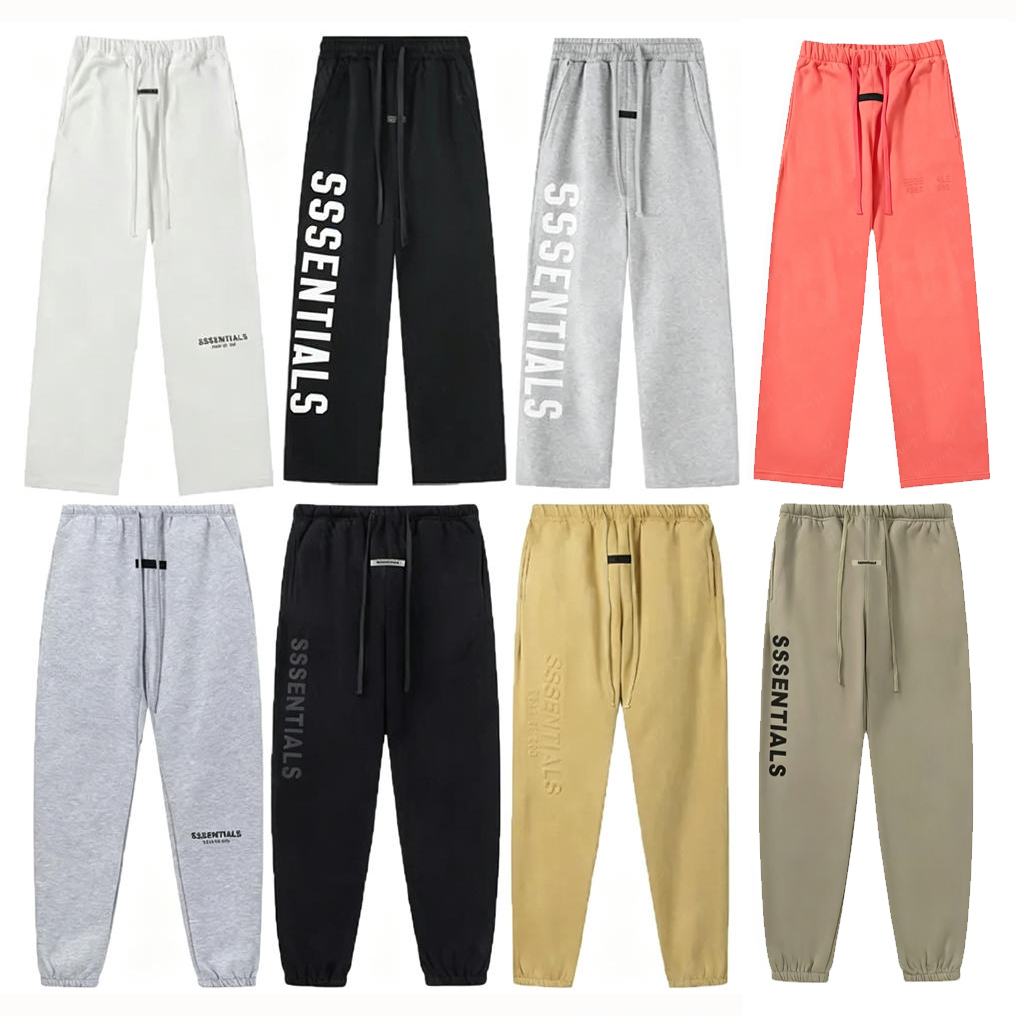 Designer Essentials Men Sweatpants Mens Letter Pants Women Solid Color Pant Trousers Hip Hop Motion For Male Casual Joggers Tracksuit Size S-XL Swea