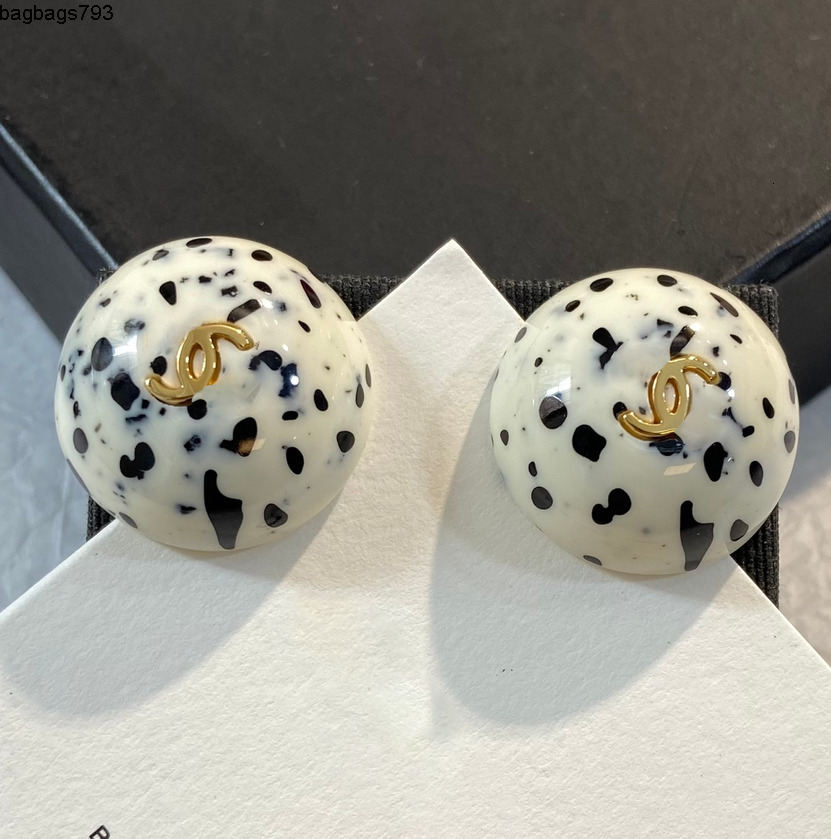 Stud Designer Round Earrings Spotted Earrings Women Girls Stud CC Earrings Eardrop aretes orecchini Fashion Wedding Party High Quality Jewelry Chris