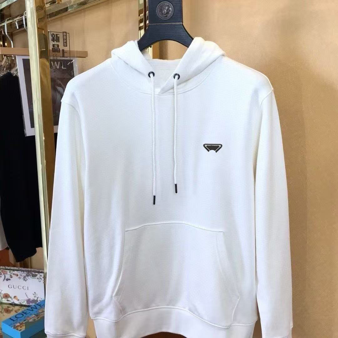 Le nouveau sweat-shirt décontracté à capuche avec lettre brodée de la nouvelle marque de mode automne et hiver est un luxe léger, grande taille S