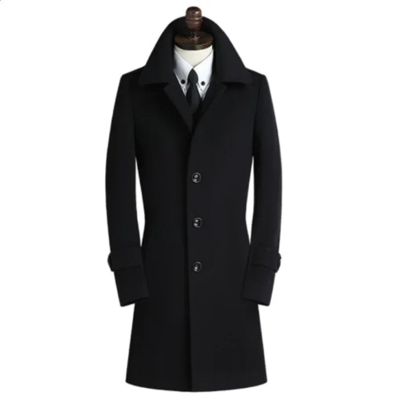 Mens Clothing Coats Jackets Wool Blends for Men Obese Overcoat Wool Coat Male Plus Siz S- 4XL 5XL 6XL 7XL 8XL 9XL 240830