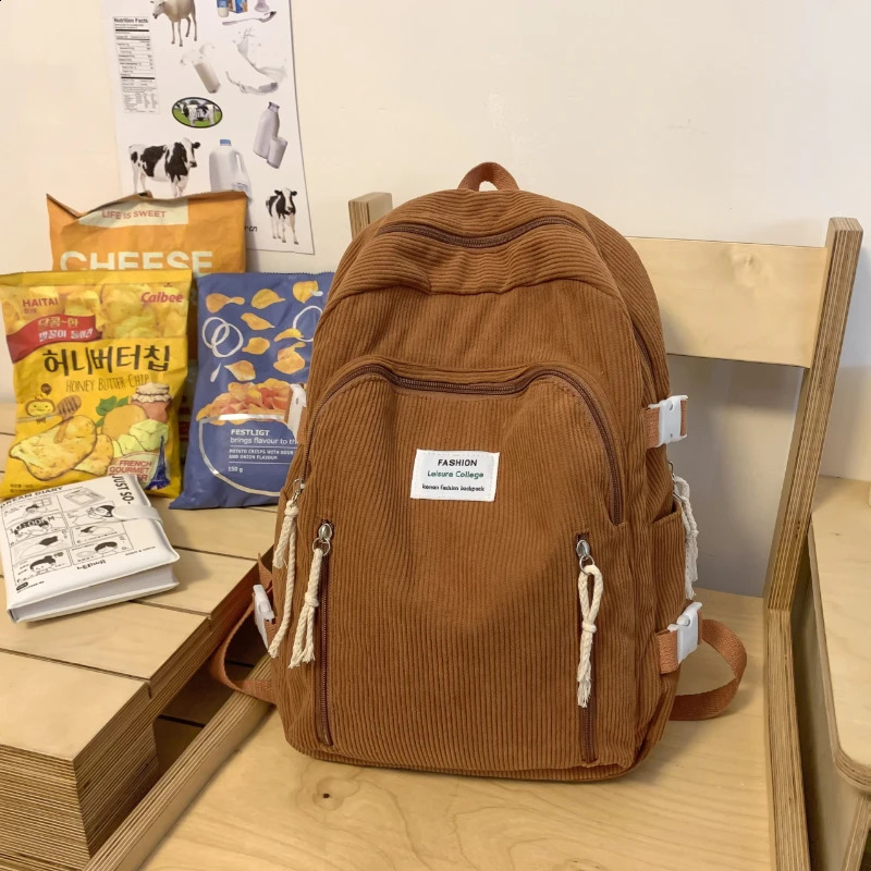 Fashion Velvet Backpacks Solid Softback Nylon 2024 High Quality Bags for Women Casual Interior Zipper Pocket Backpacks