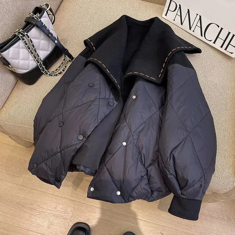 Winter Coats For Women Cardigans Y2K Retro Korean Style Clothes Outerwear Vintage Blazer Jackets Warm Cotton Coats Tops 240830