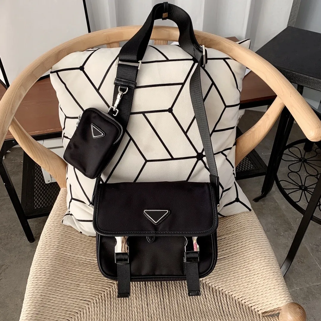 Designers Mens Crossbody Bags Luxury Men Briefcases Nylon Messenger Bag Fashion 2-Piece Shoulder Bags Mini Hang Pouch Top-image-631672868