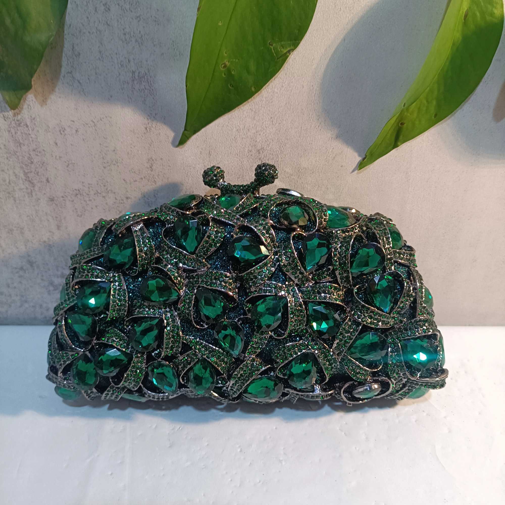 Luxury Crystal Gold Evening Bags Handbags Women Designer Diamonds Rhinestones Clutch Purse Women s Pouch Bag 240902