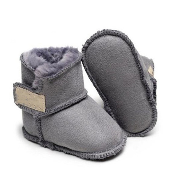 Winter Snow Boots for Baby Leather Sheep Fur Toddler Infant Boots Boy Girls Bootie Designer Kids Snowshoes Newborn Baby First Walkers