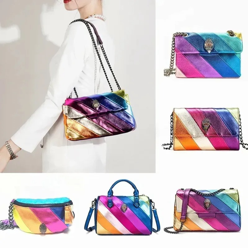 Handbag Luxurys tote Fashion eagle Heart Rainbow Bag Women leather purse Shoulder designer bag Mens Crossbody Clutch Travel Silver Gold chain chest