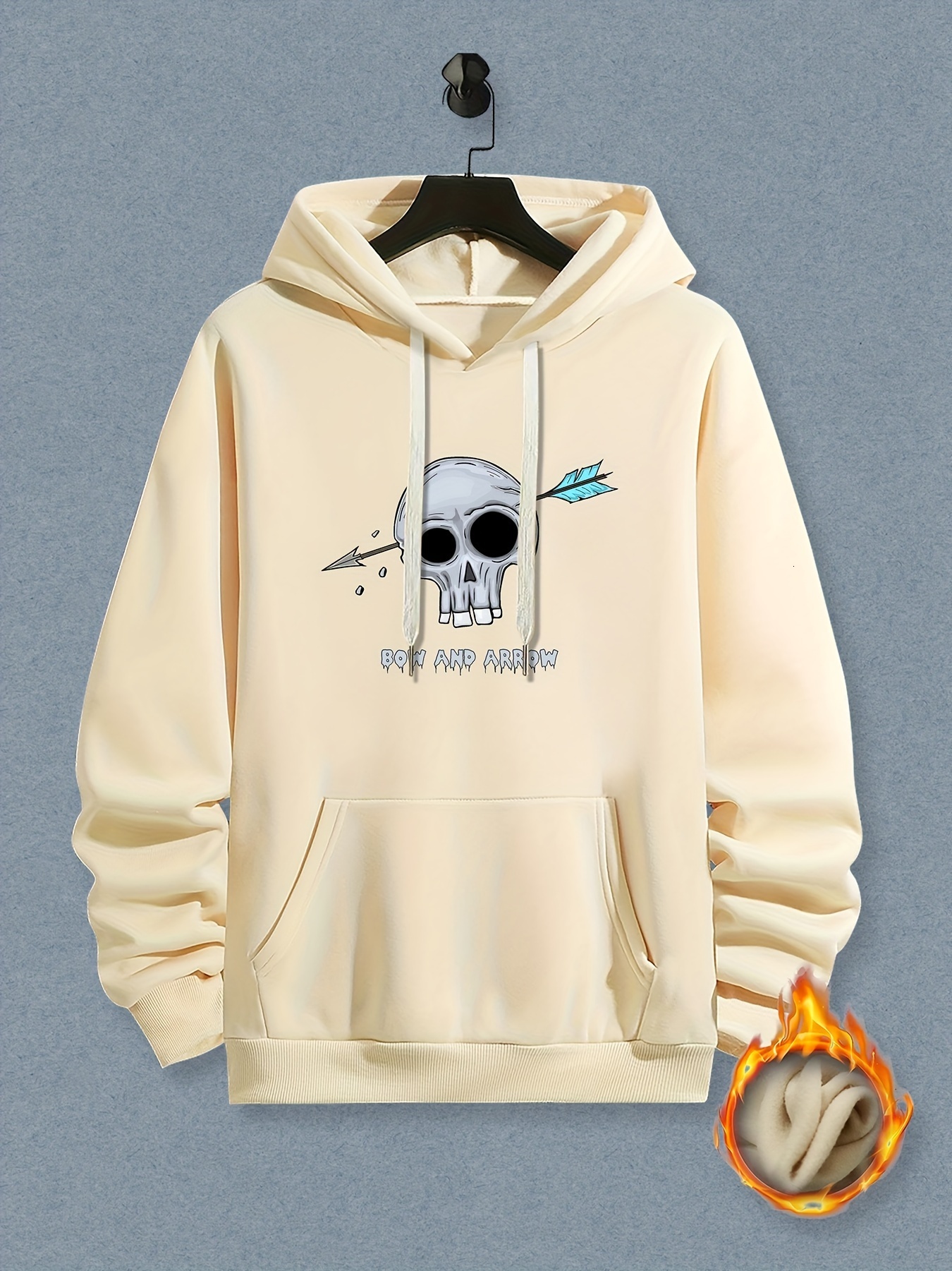 Sudadera con capucha y bolsillo con estampado de calavera, sudadera informal de manga larga con capucha, sudadera de diseñador de forro polar, ropa