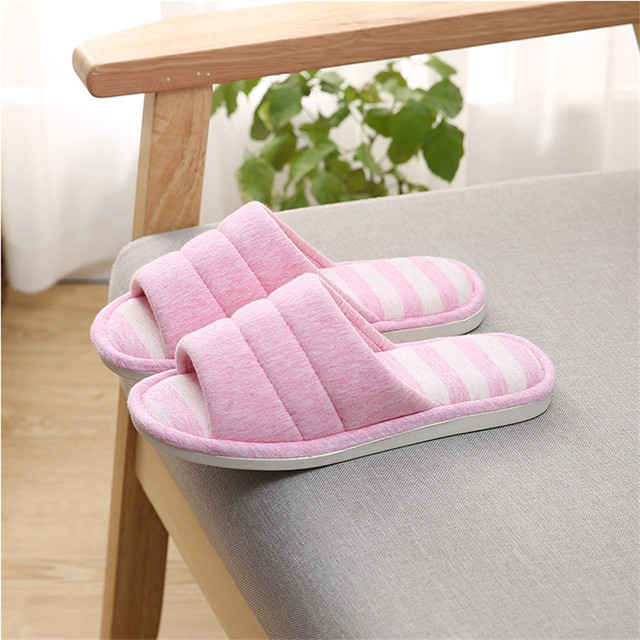 Women Indoor Slippers Anti-slip Lovers Home Flax Slipper 2023 Spring Summer Shoes Woman Men House Floor Cotton Slides SH12281