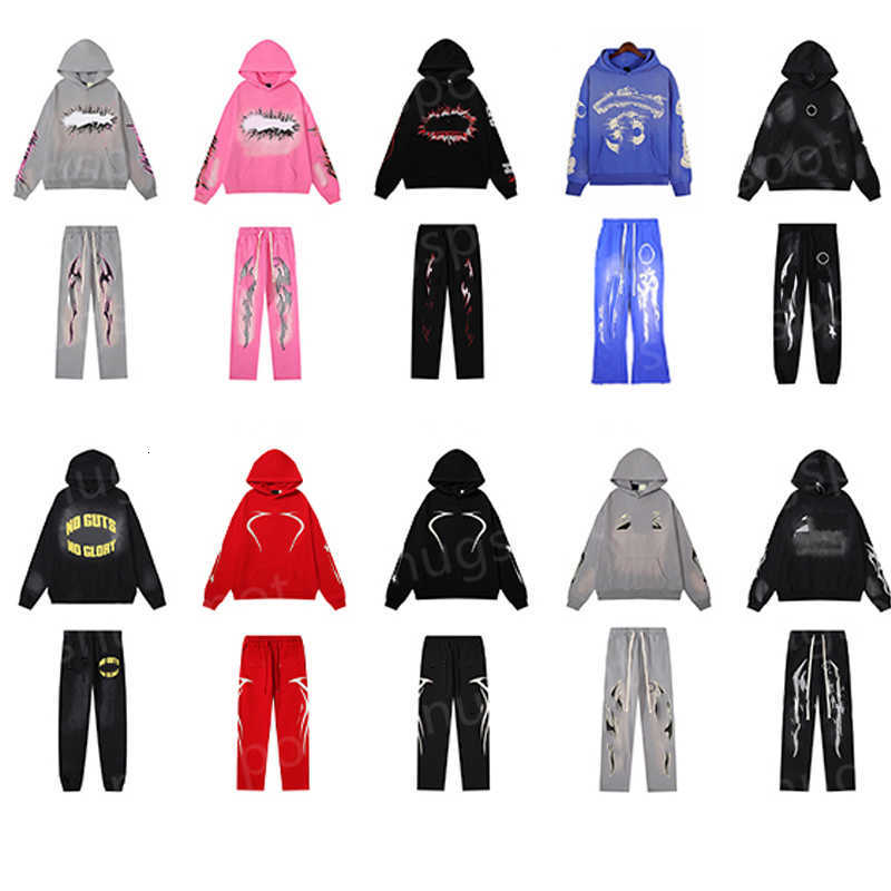 Hells hooded Designer Sweatshirts Mens Womens Hoodies Sweatpants Y2K Vintage Streetwear graffiti pattern Printed Retro Sports Casual Loose Pullov