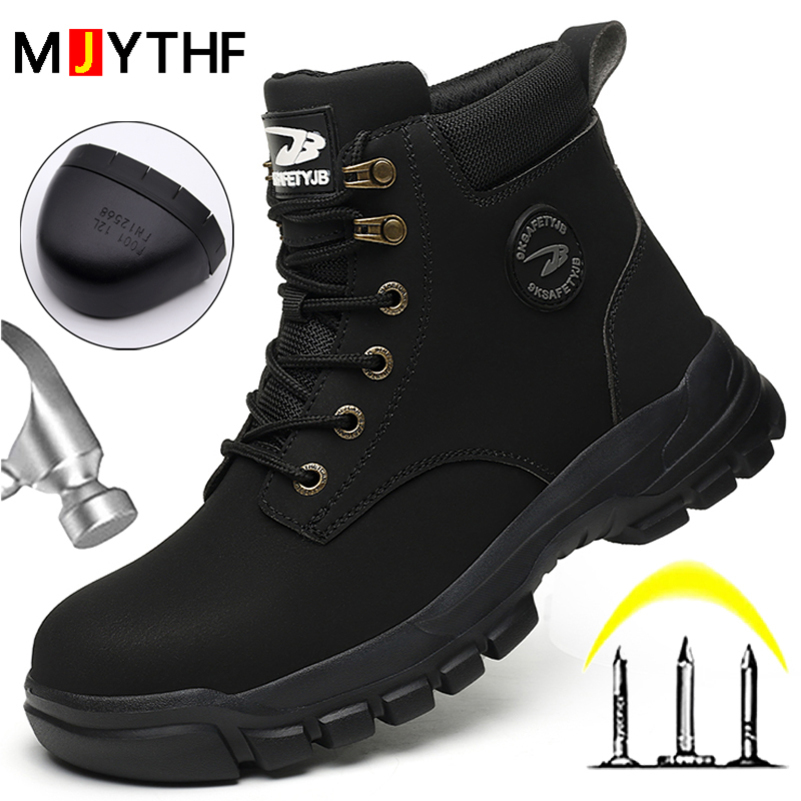 Bottes de protection pour hommes chaussures à bout en acier bottes de travail Anti-smash Anti-crevaison chaussures de sécurité bottes d'hiver ind