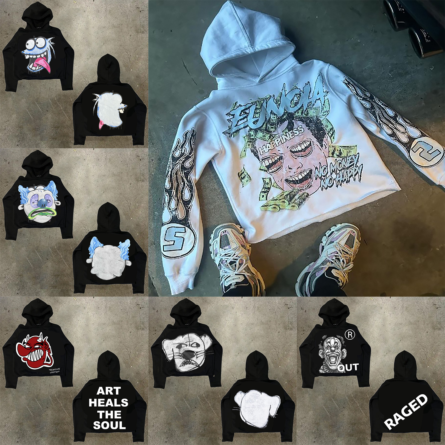 Men&#039;s Hoodies Graphic Print Pure White Womens Y2k Tops Oversized Hoodie Mens Vintage Sweatshirt Streetwear Gothic Clothes-image-943185897