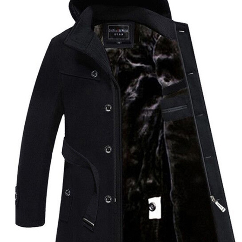 Ages 1835 Years Old Wool Coat Long High Quality Mens Fashion Cape Warm Outwear trench coat men y240830