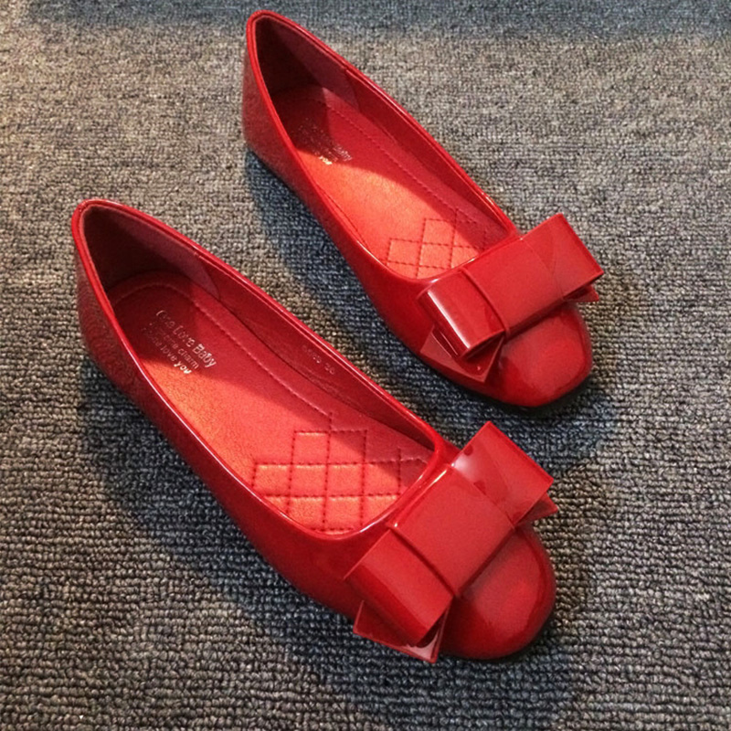 Mules Chaussures Toe carré en cuir japonais Bowtie Flats mocassins Soft Bottom Mocasins Slip on Mandis Spring Espadrill E017