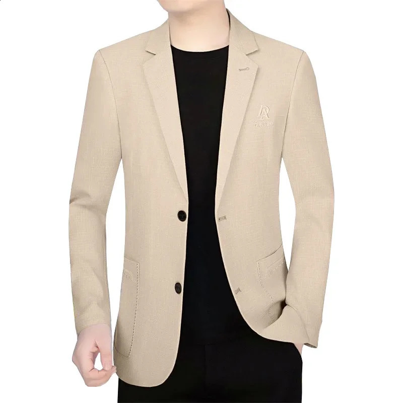 Hommes Spring Thin Blazers Suits vestes Business Slim Casual Costs Mode Male Blazers masculins Vestes pour hommes Clothing 4xl 240902