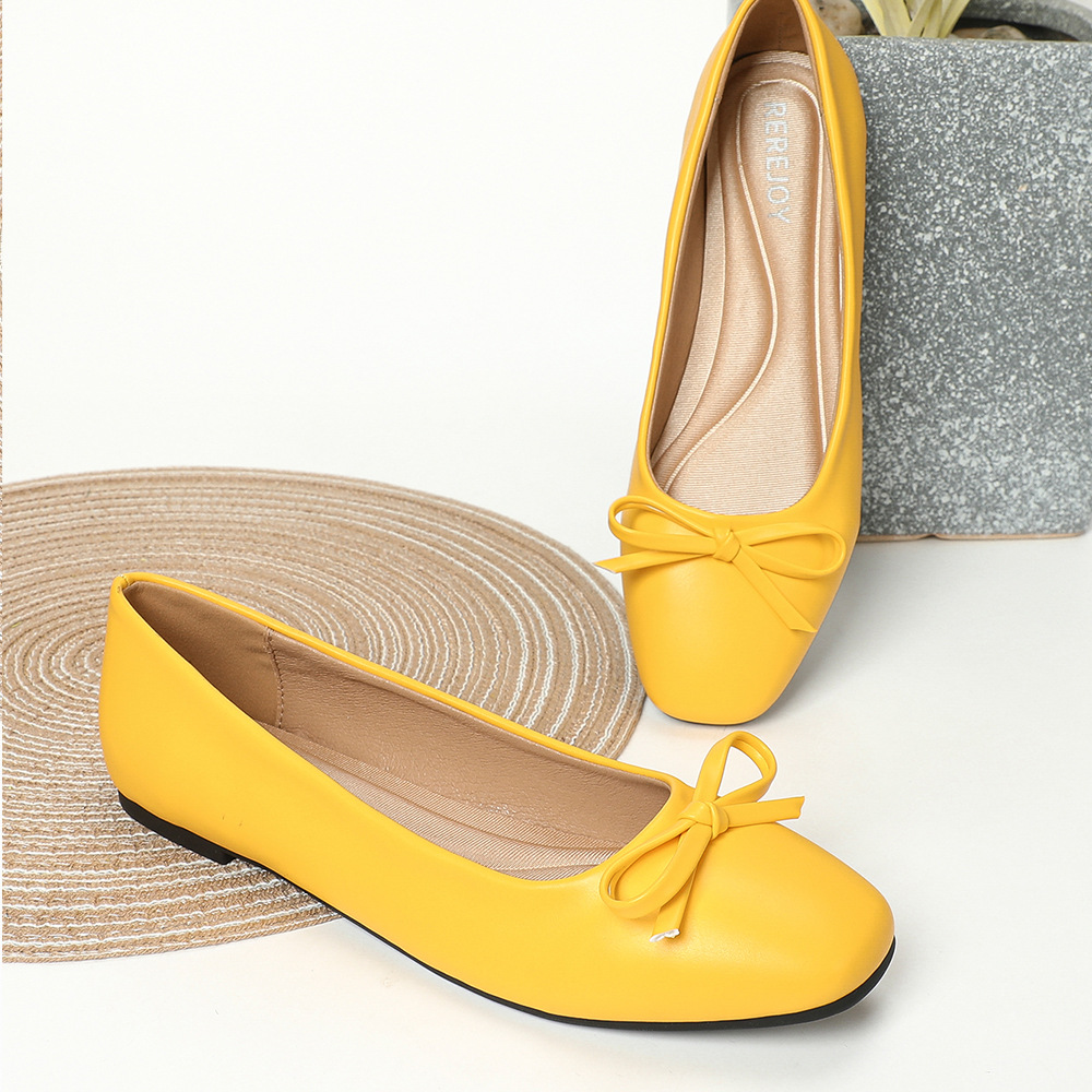 2025 Brief Chaussures en cuir massif Femmes Locs décontractés conduisant des femmes enceintes Mocasins Bowtie Mocasins Big Taille 42/43 FLA 9C36