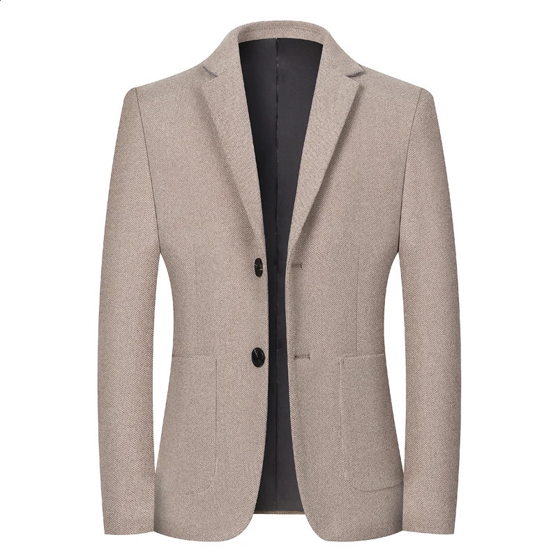 High Quality Blazer Mens Italian Style Fashion and Elegant Business High-end Simple Casual Gentleman Formal Fitting Coat 240902