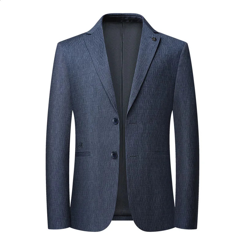 Mens Blazer Jacket Fashion Business Handsome Gentleman Korean Version of British Fashion Trend Casual Work Blazer 240902