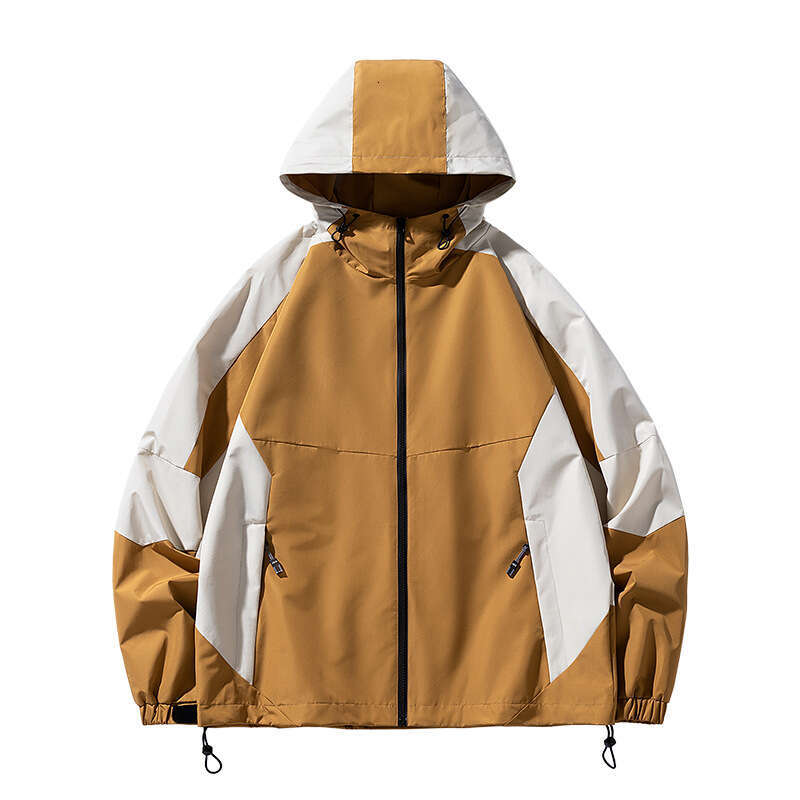 Best-seller Commerce extérieur Couleur assortie à capuche Printemps et automne Veste décontractée pour jeunes, nouveaux vêtements pour hommes 8 D