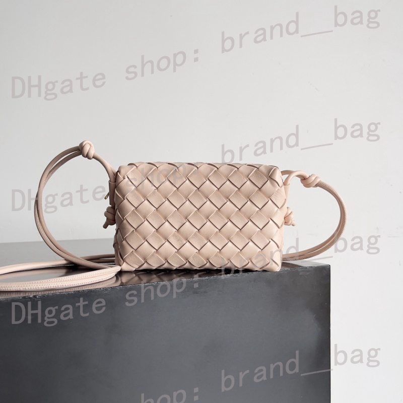 Sac de caméra en boucle de créateur 12A Mini Jodie Cloud Hobo Fashion Crossbody Sac 100% Sac à main tissé en peau de mouton Sac à crampons Ajuste